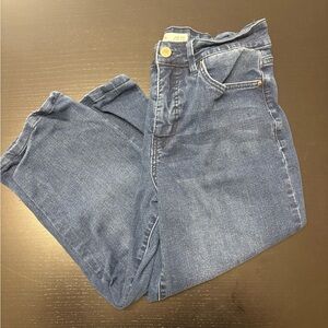 Royalty For Me Size 8 High-Rise Denim Capris